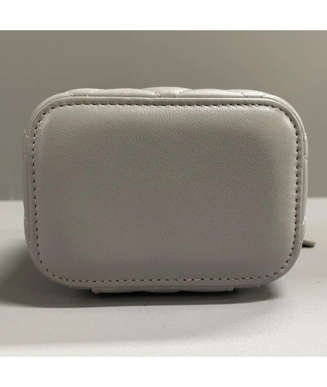 CHANEL Серая кожаная сумка через плечо, фото 8