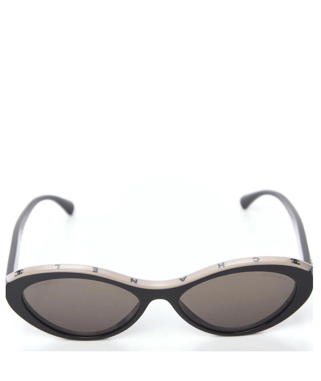 CHANEL Черные пластиковые солнцезащитные очки, фото 8