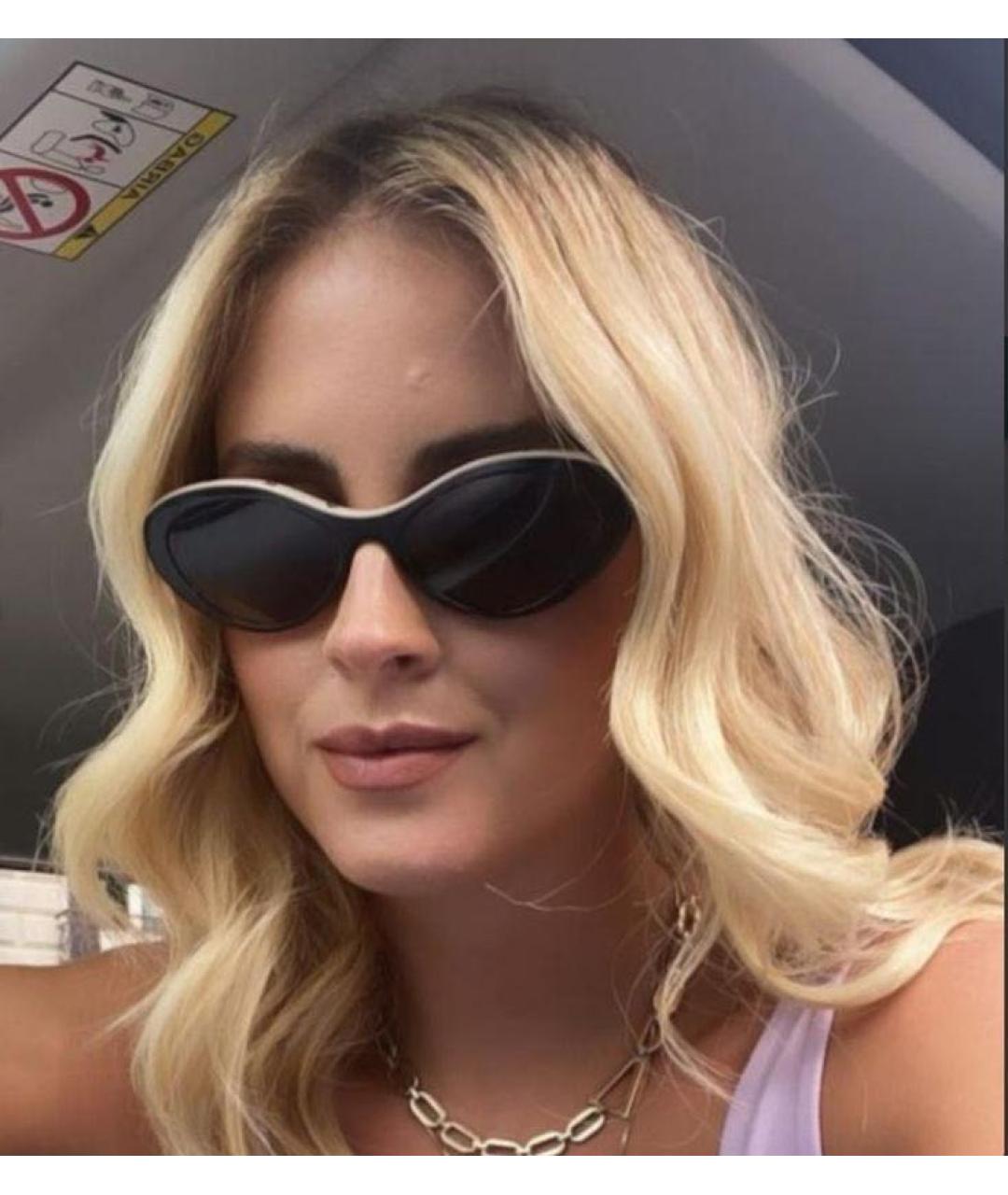 CHANEL Черные пластиковые солнцезащитные очки, фото 7