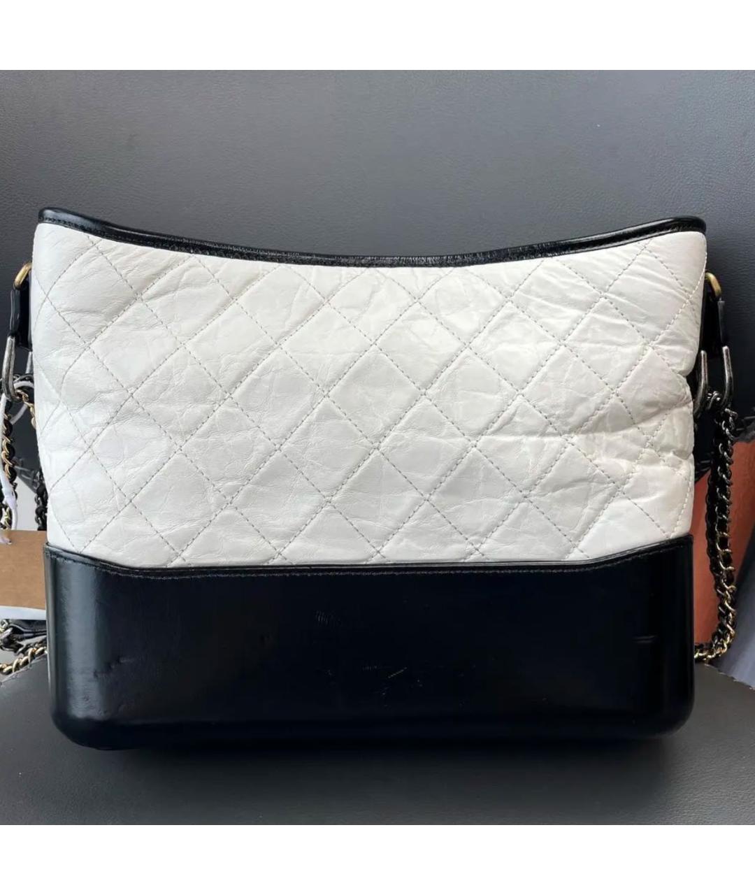 CHANEL Белая кожаная сумка через плечо, фото 2