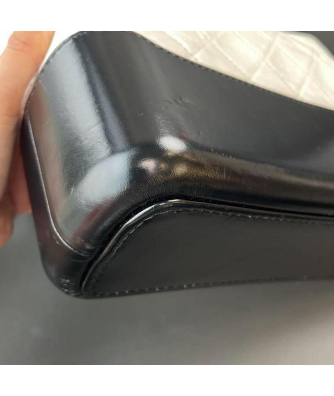 CHANEL Белая кожаная сумка через плечо, фото 8