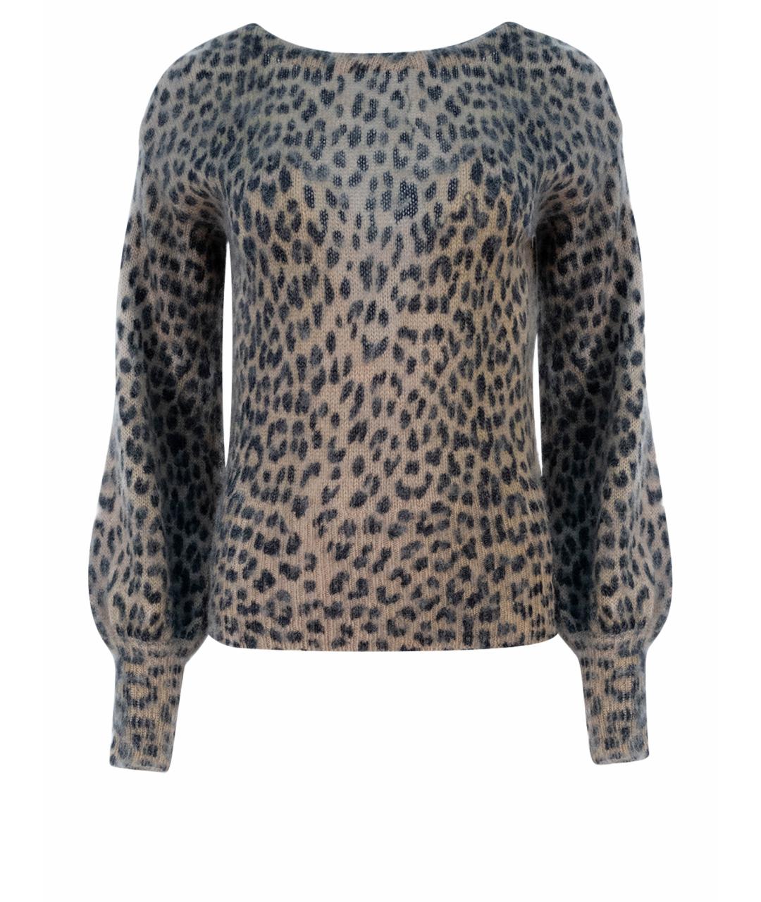 MAJE Коричневый шерстяной джемпер / свитер, фото 1