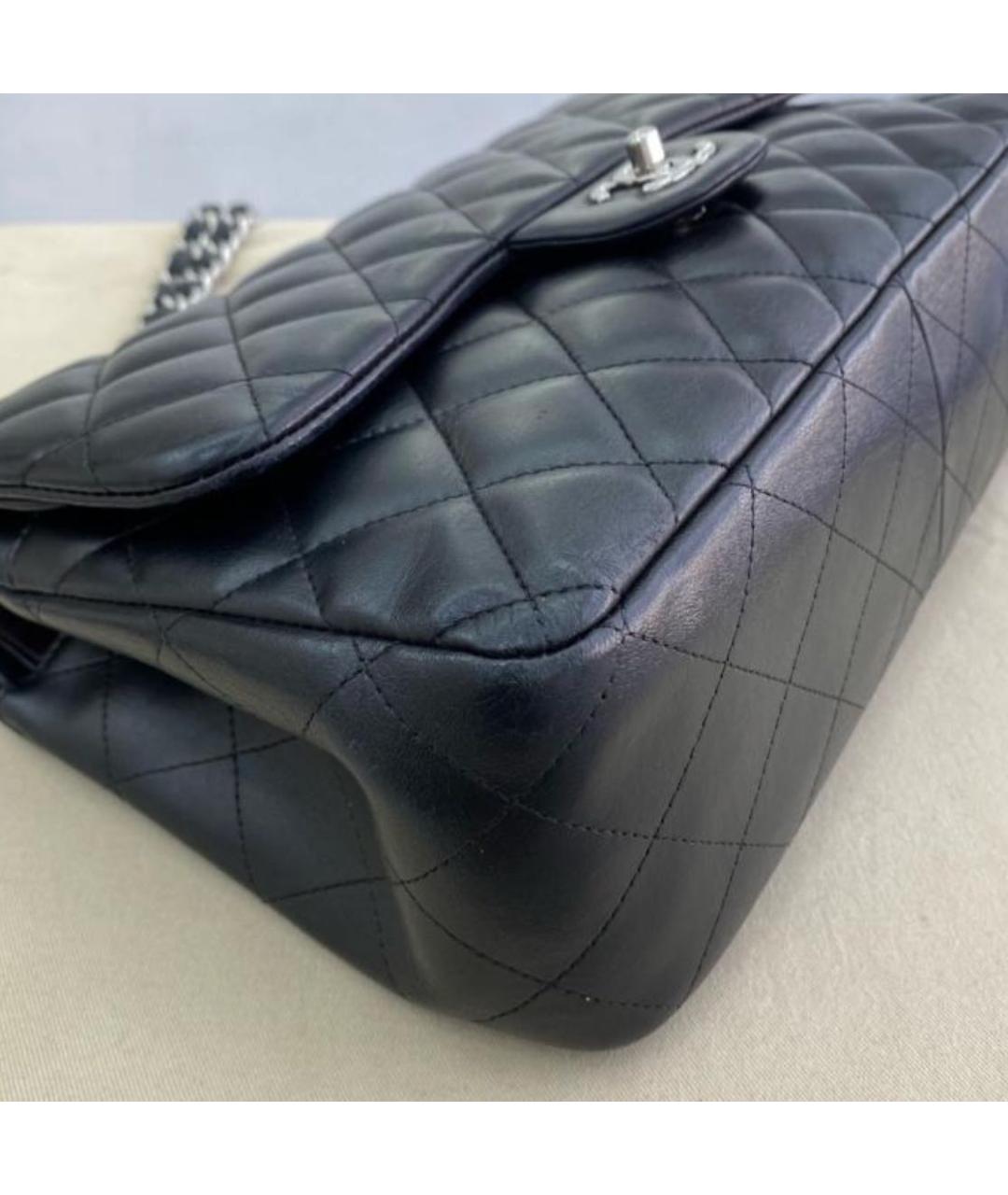 CHANEL Черная кожаная сумка через плечо, фото 5