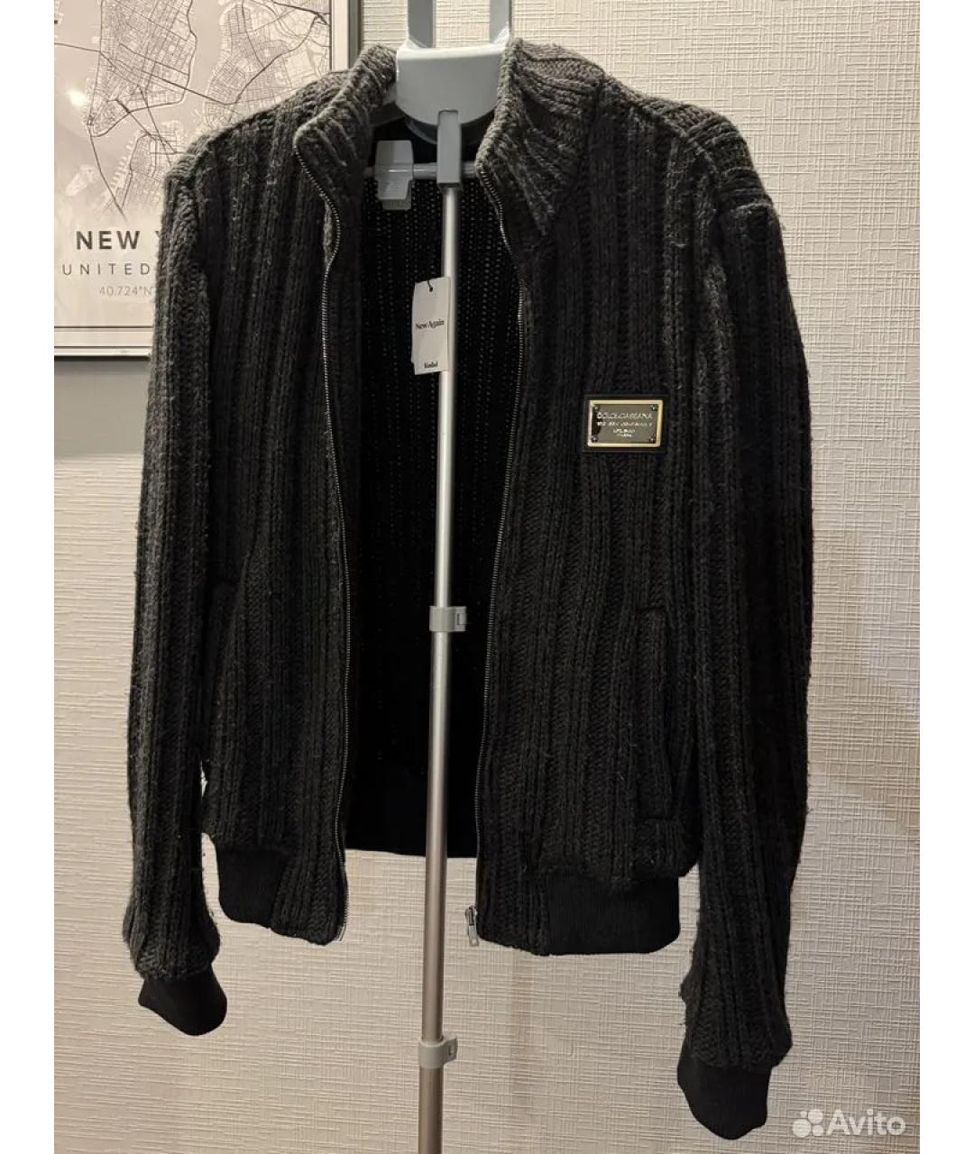 DOLCE&GABBANA Серая шерстяная куртка, фото 2