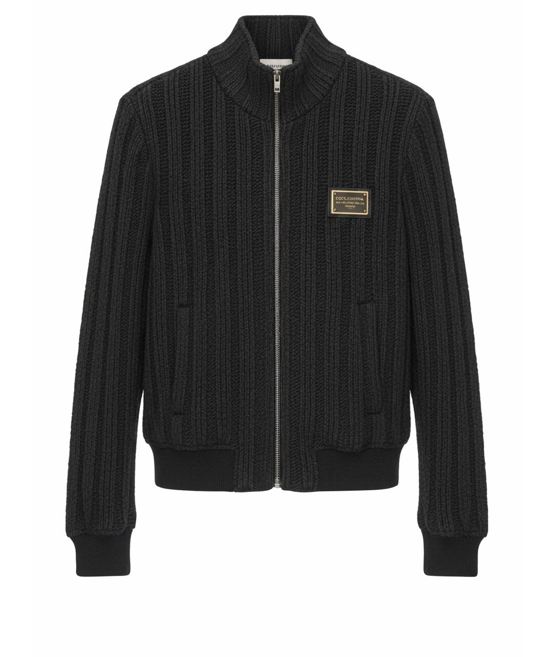 DOLCE&GABBANA Серая шерстяная куртка, фото 1