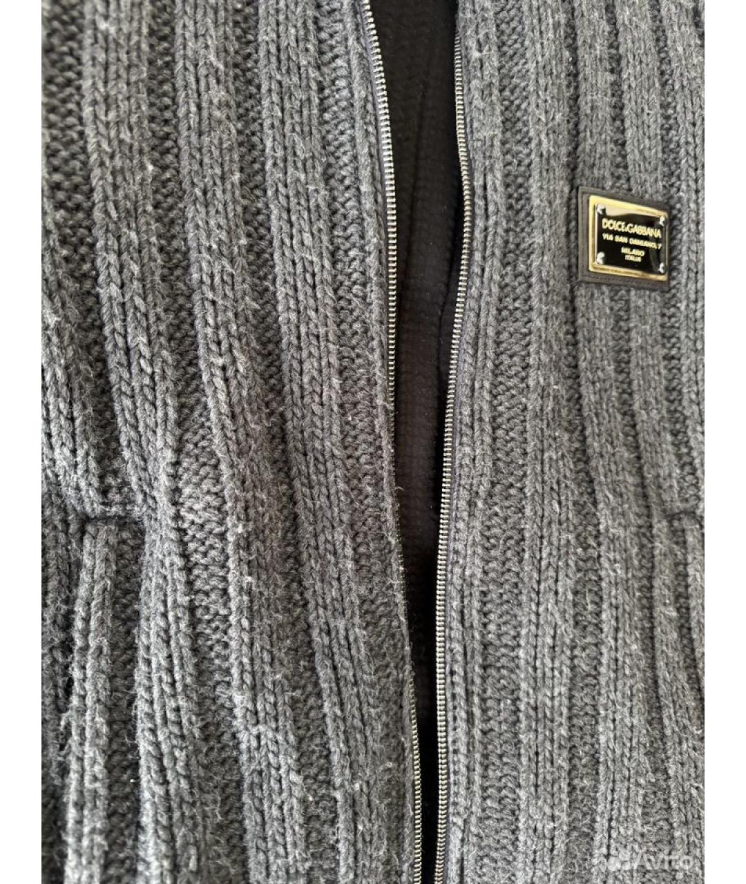 DOLCE&GABBANA Серая шерстяная куртка, фото 7