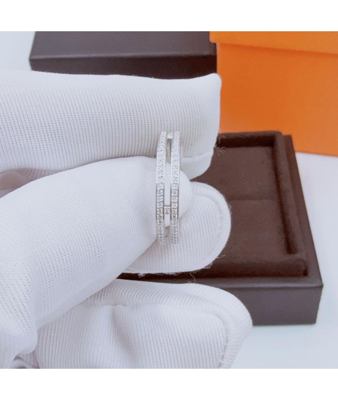 HERMES Белое кольцо из белого золота, фото 4