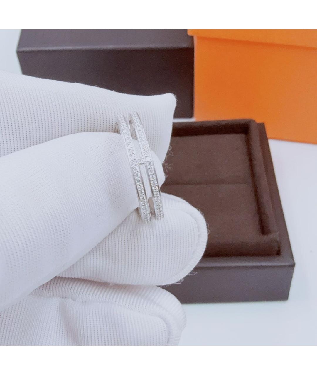 HERMES Белое кольцо из белого золота, фото 6