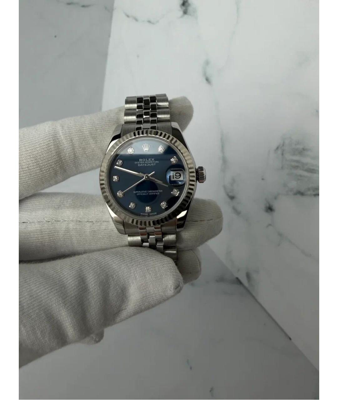ROLEX Серебряные часы из белого золота, фото 2