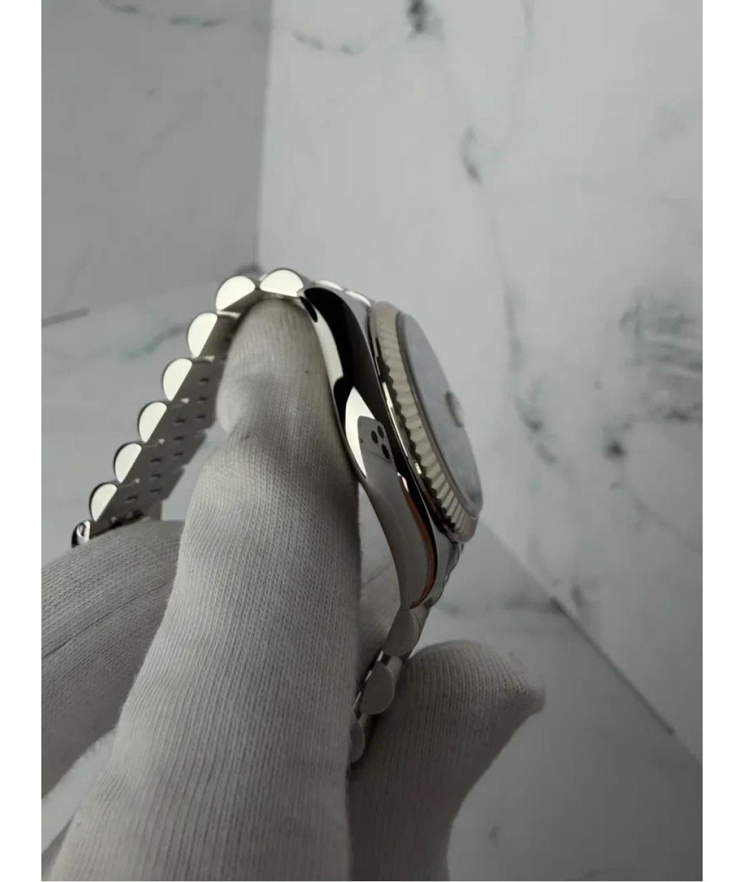 ROLEX Серебряные часы из белого золота, фото 5