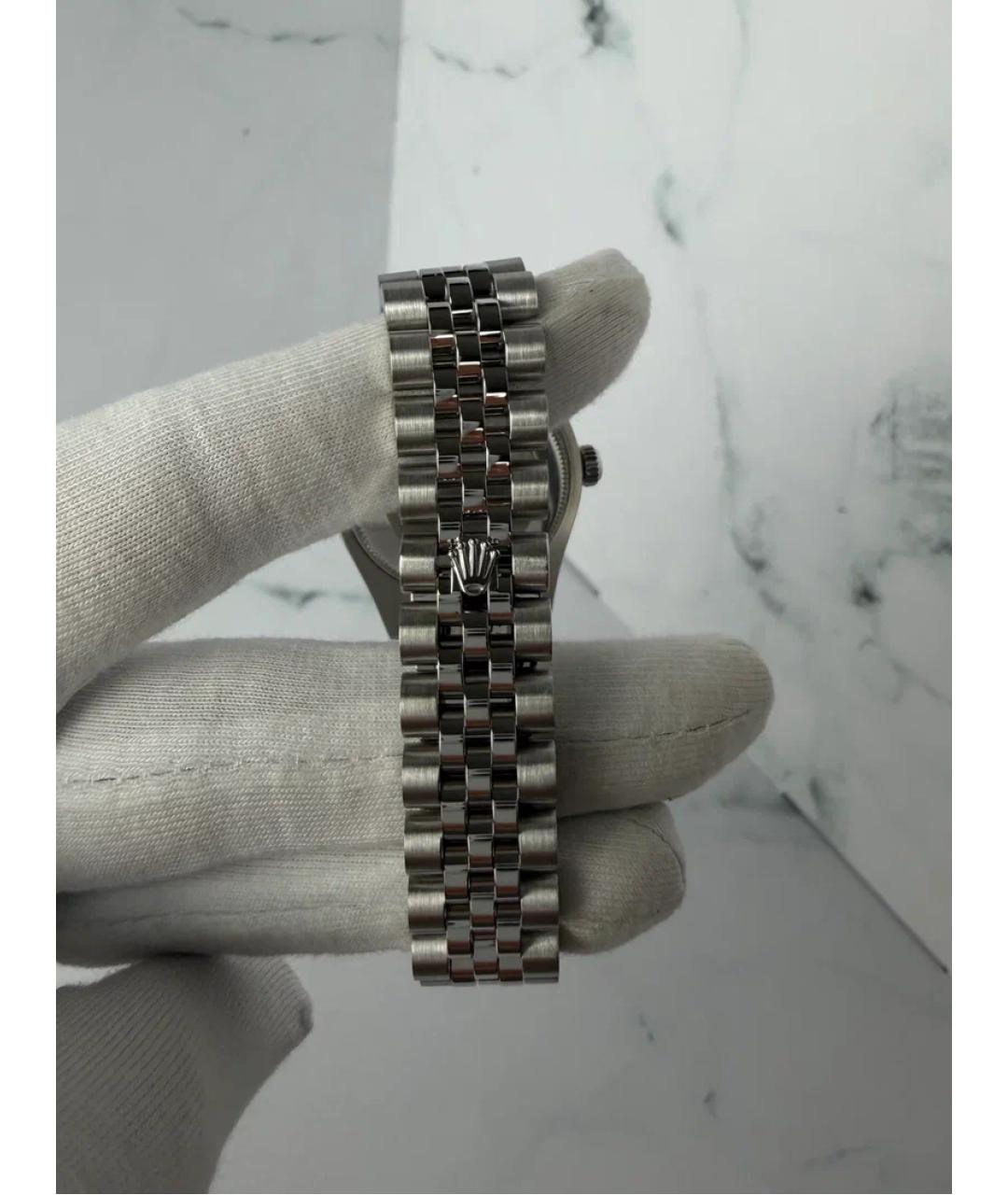 ROLEX Серебряные часы из белого золота, фото 6