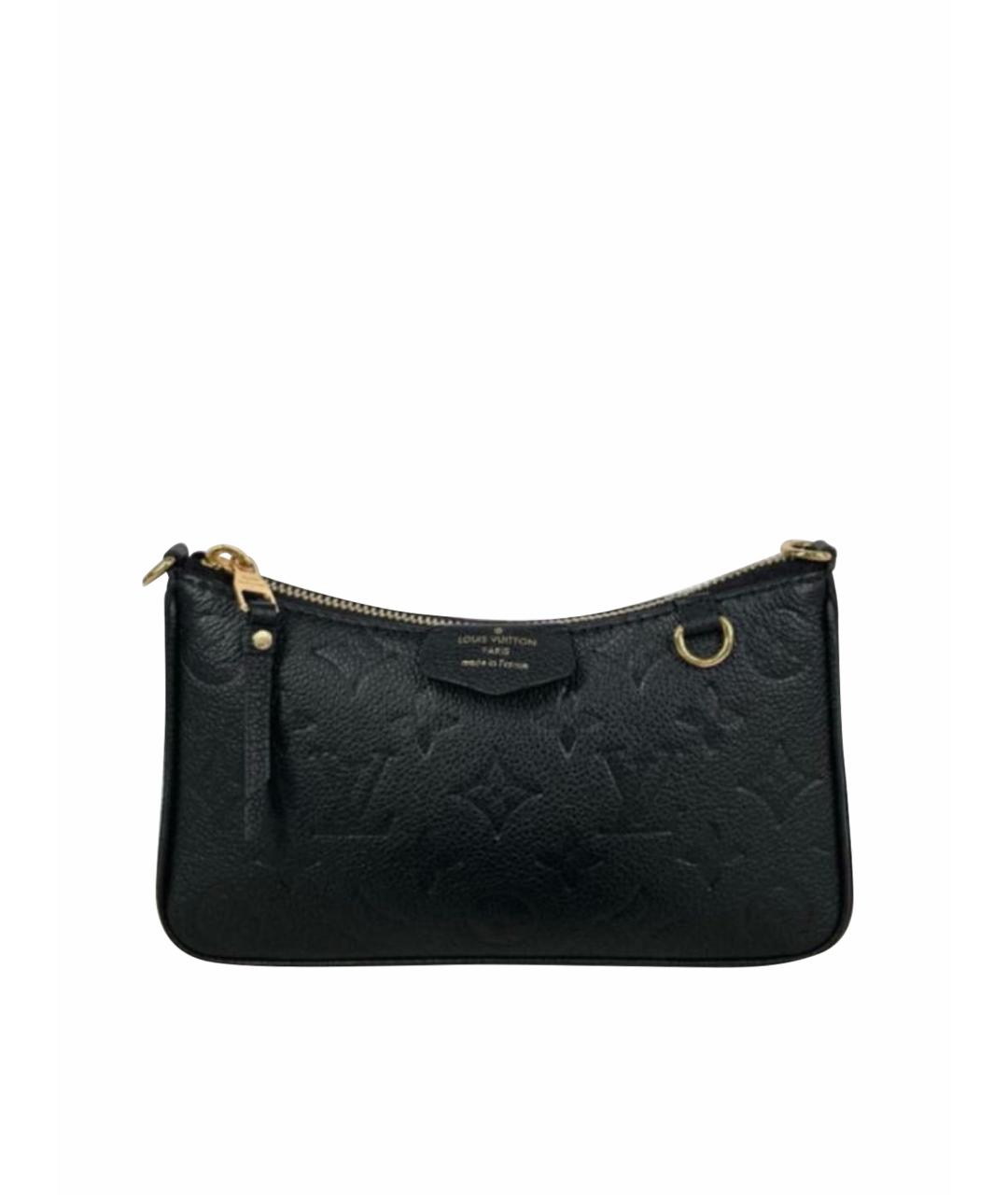 LOUIS VUITTON Черная кожаная сумка через плечо, фото 1