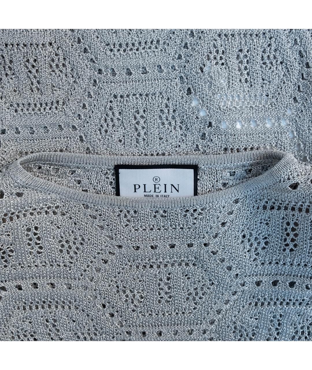 PHILIPP PLEIN Серый ацетатный джемпер / свитер, фото 3