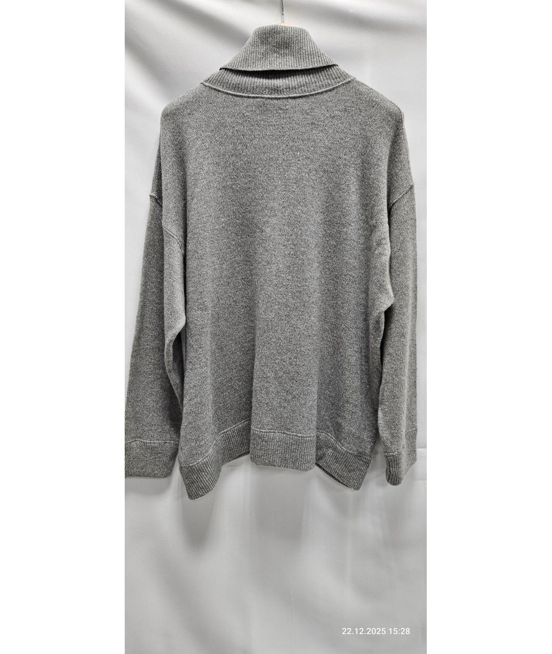 DOLCE&GABBANA Серый кашемировый джемпер / свитер, фото 2