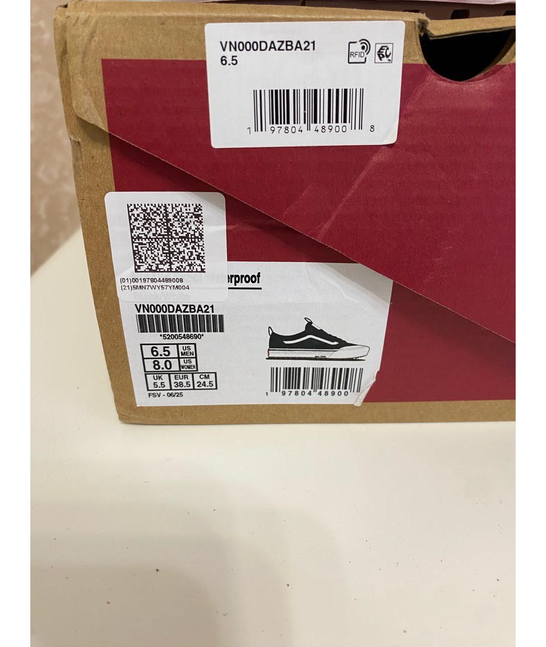 VANS Черные текстильные кеды, фото 5