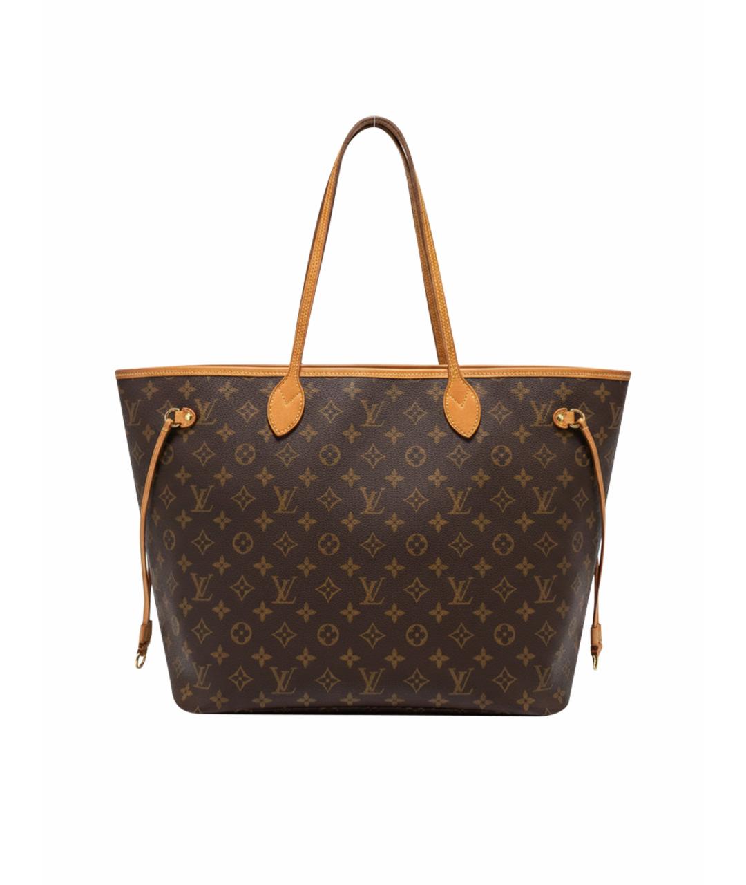 LOUIS VUITTON Коричневая кожаная сумка тоут, фото 1