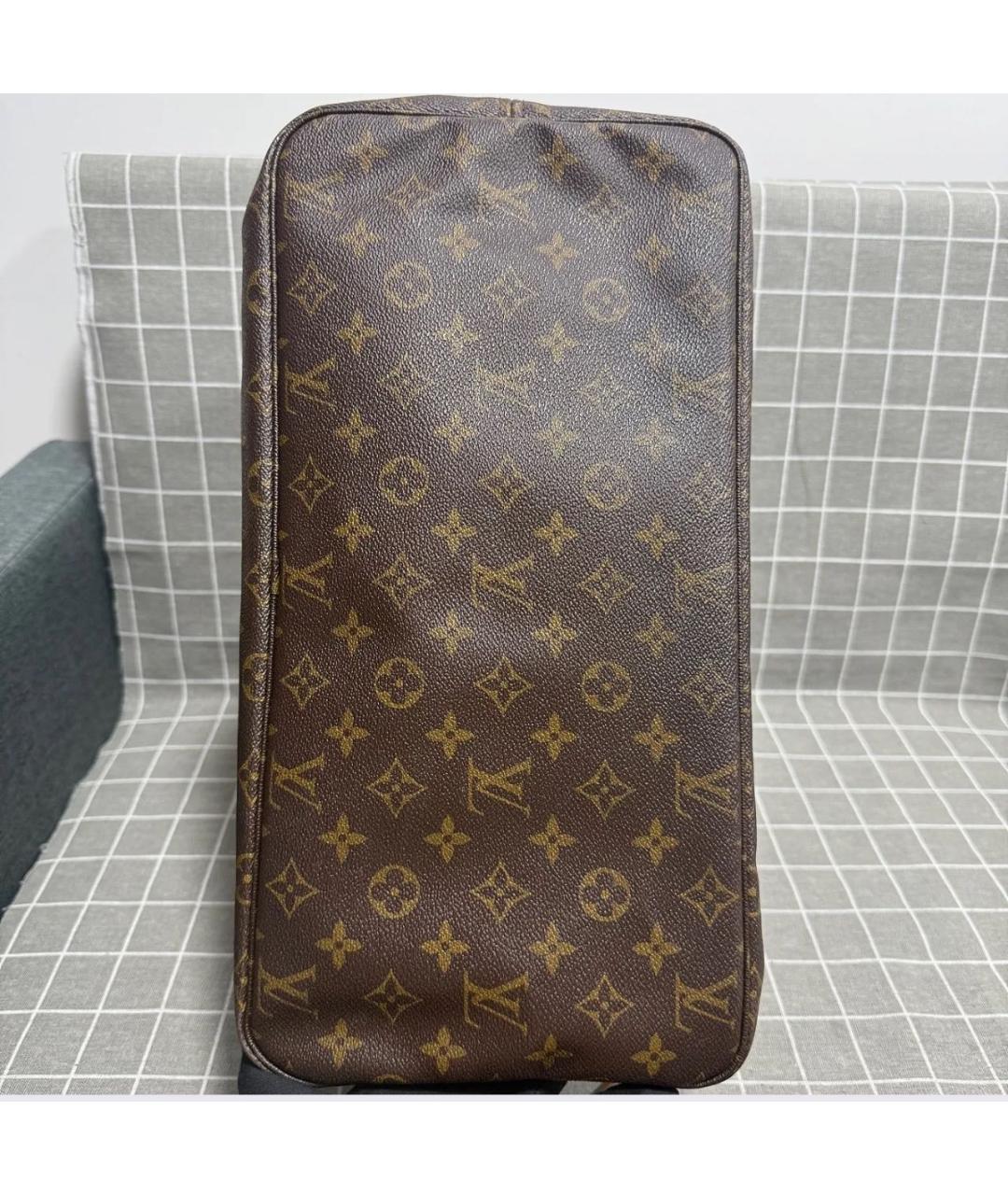 LOUIS VUITTON Коричневая кожаная сумка тоут, фото 2