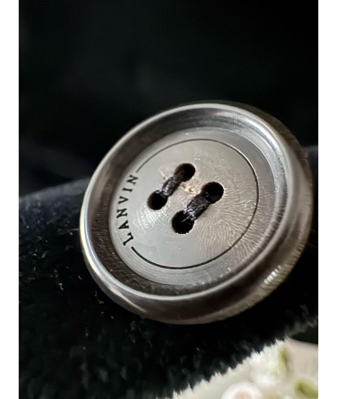 LANVIN Черный бархатный пиджак, фото 6