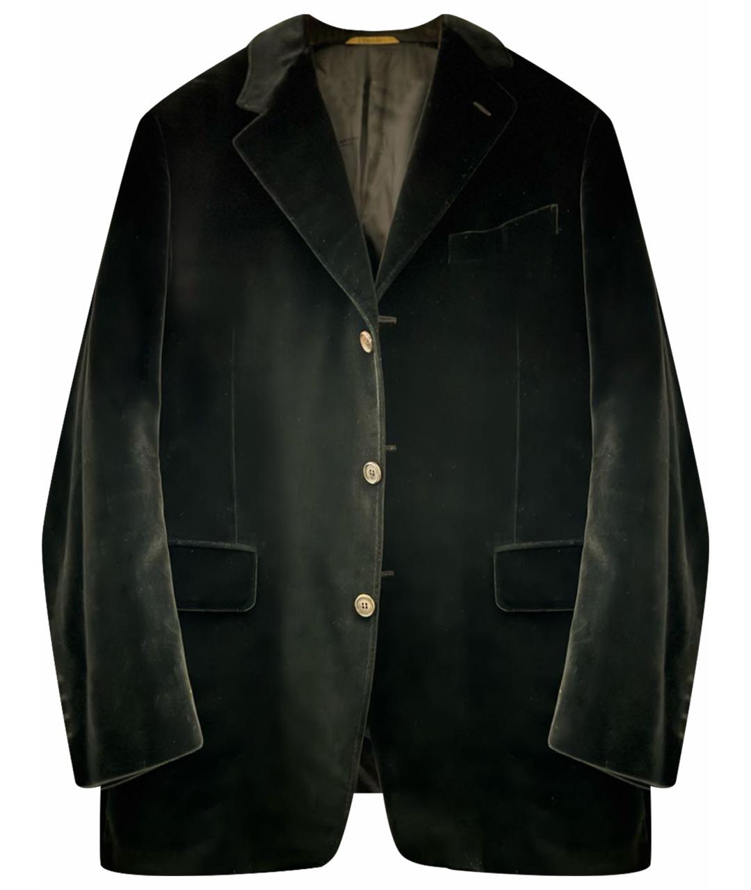 LANVIN Черный бархатный пиджак, фото 1