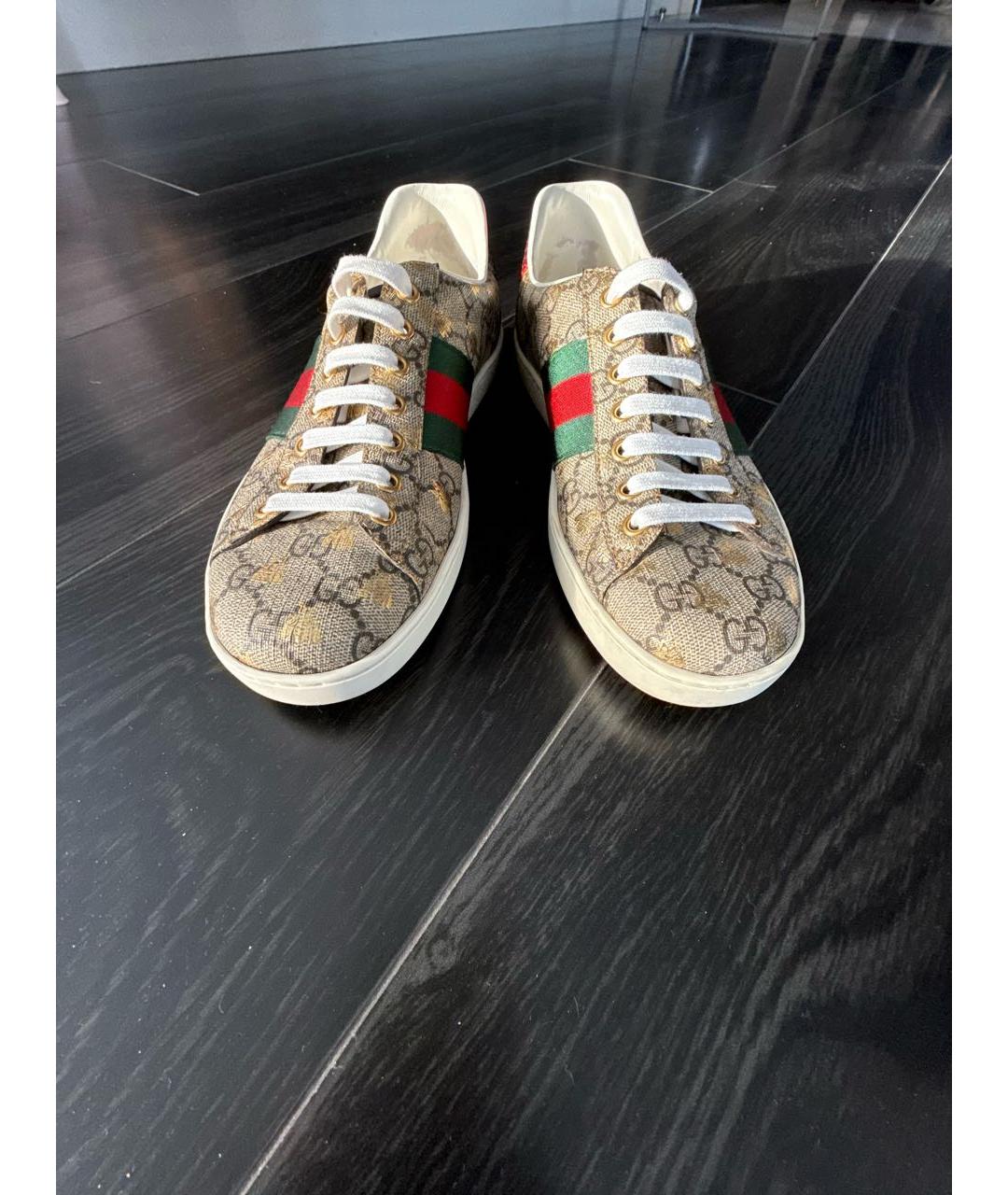 GUCCI Мульти кожаные кеды, фото 2