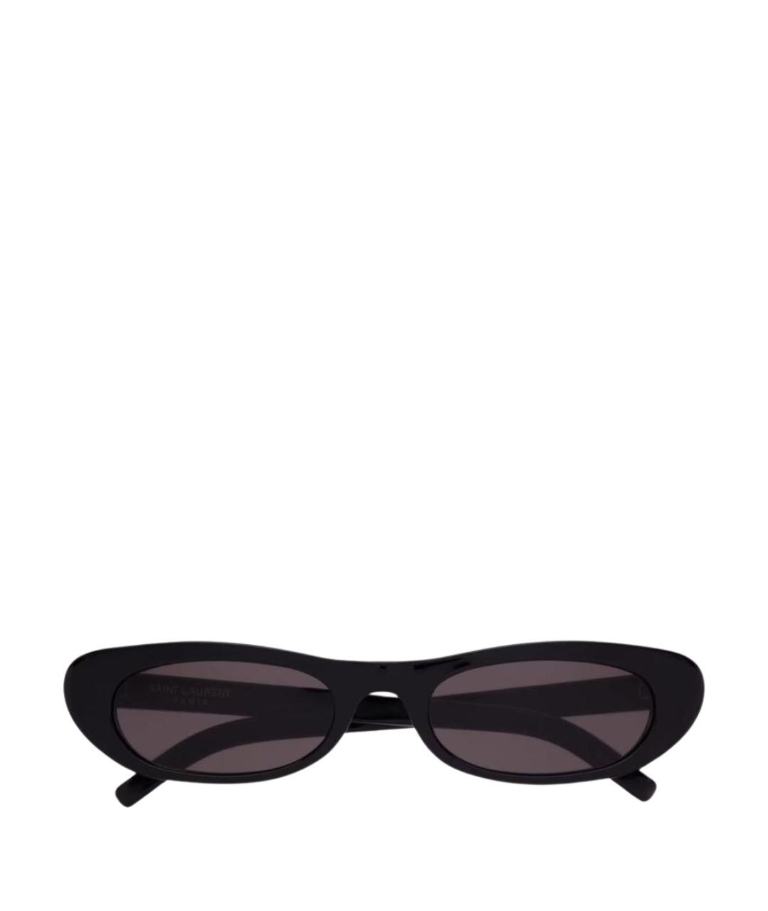 SAINT LAURENT Черные пластиковые солнцезащитные очки, фото 1