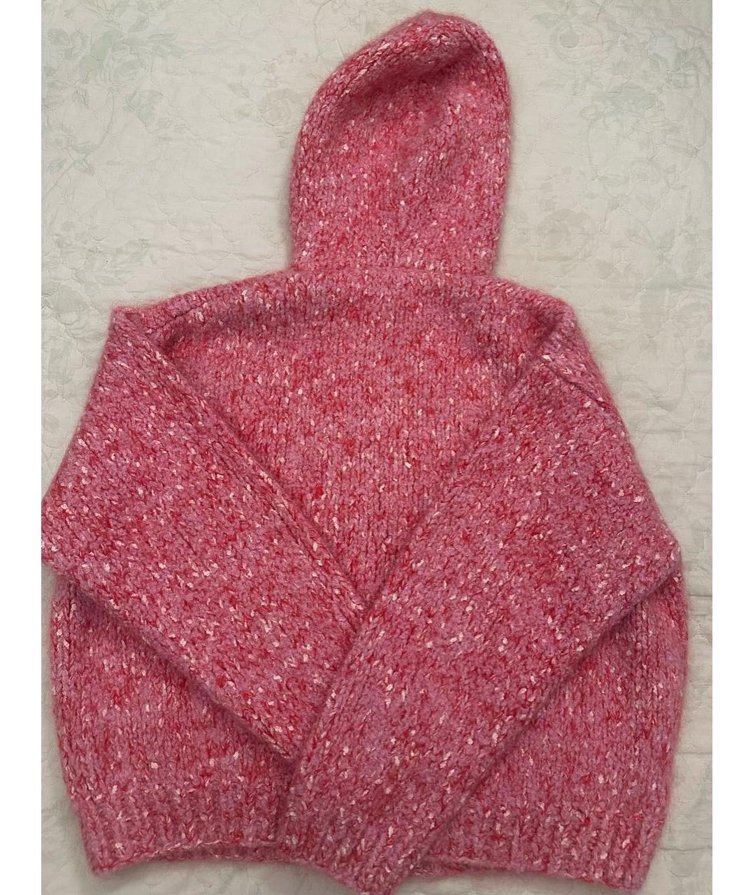 MIU MIU Розовый кашемировый кардиган, фото 8