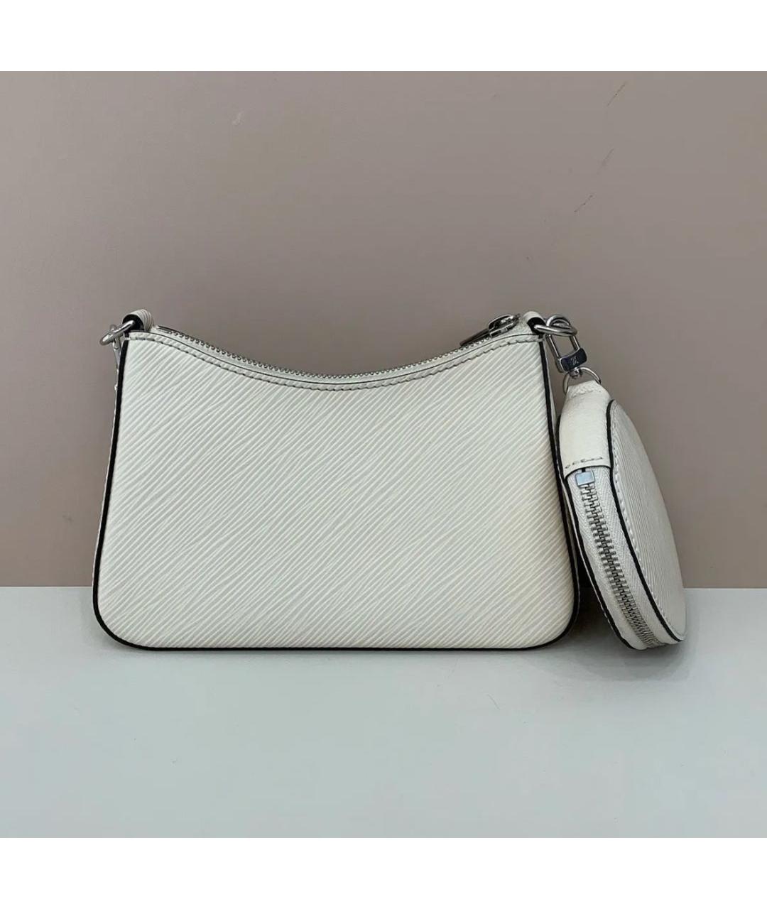 LOUIS VUITTON Бежевая кожаная сумка через плечо, фото 2