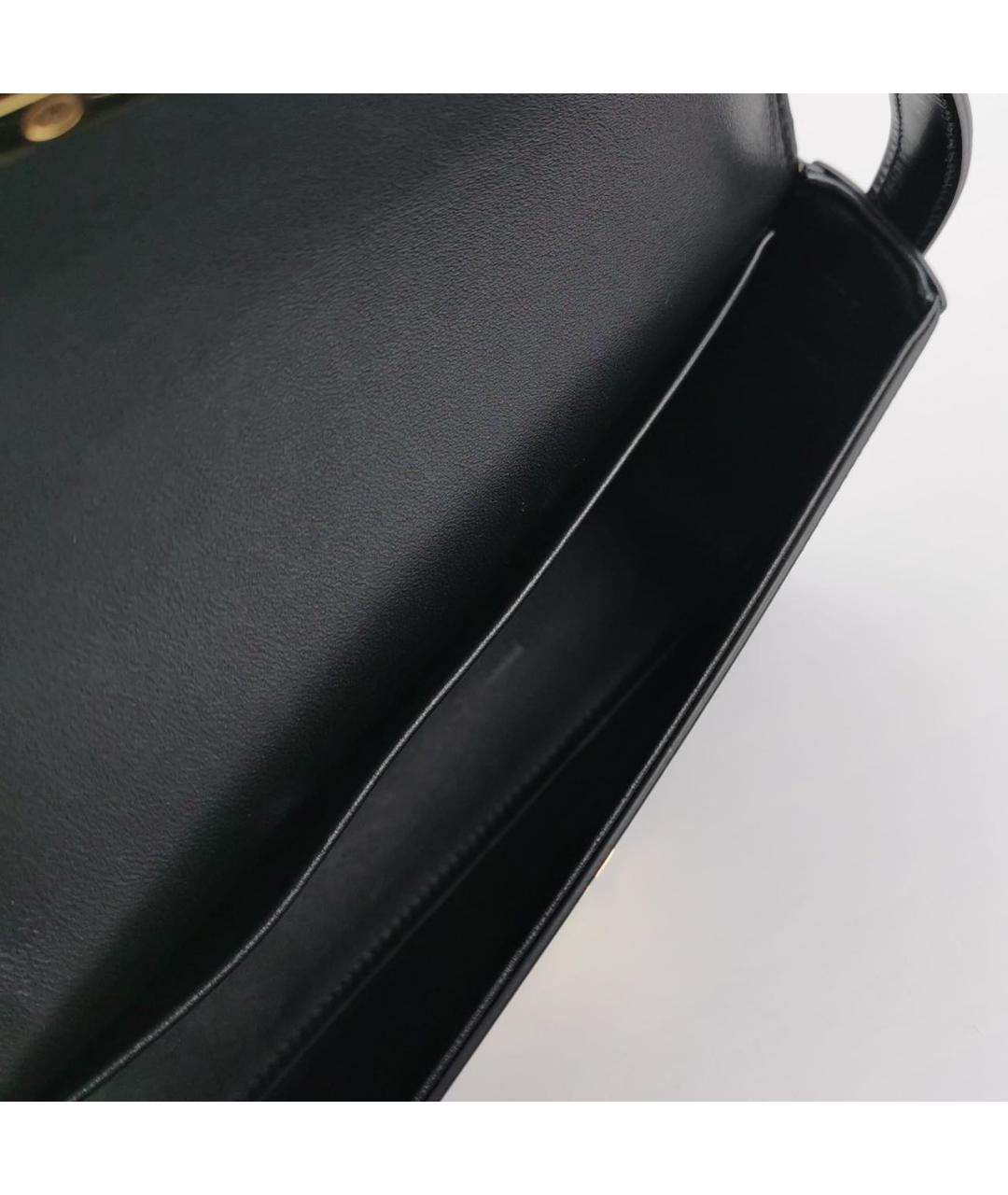 CELINE Черная кожаная сумка через плечо, фото 6