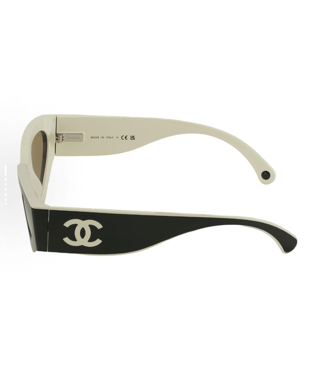 CHANEL Черные пластиковые солнцезащитные очки, фото 4