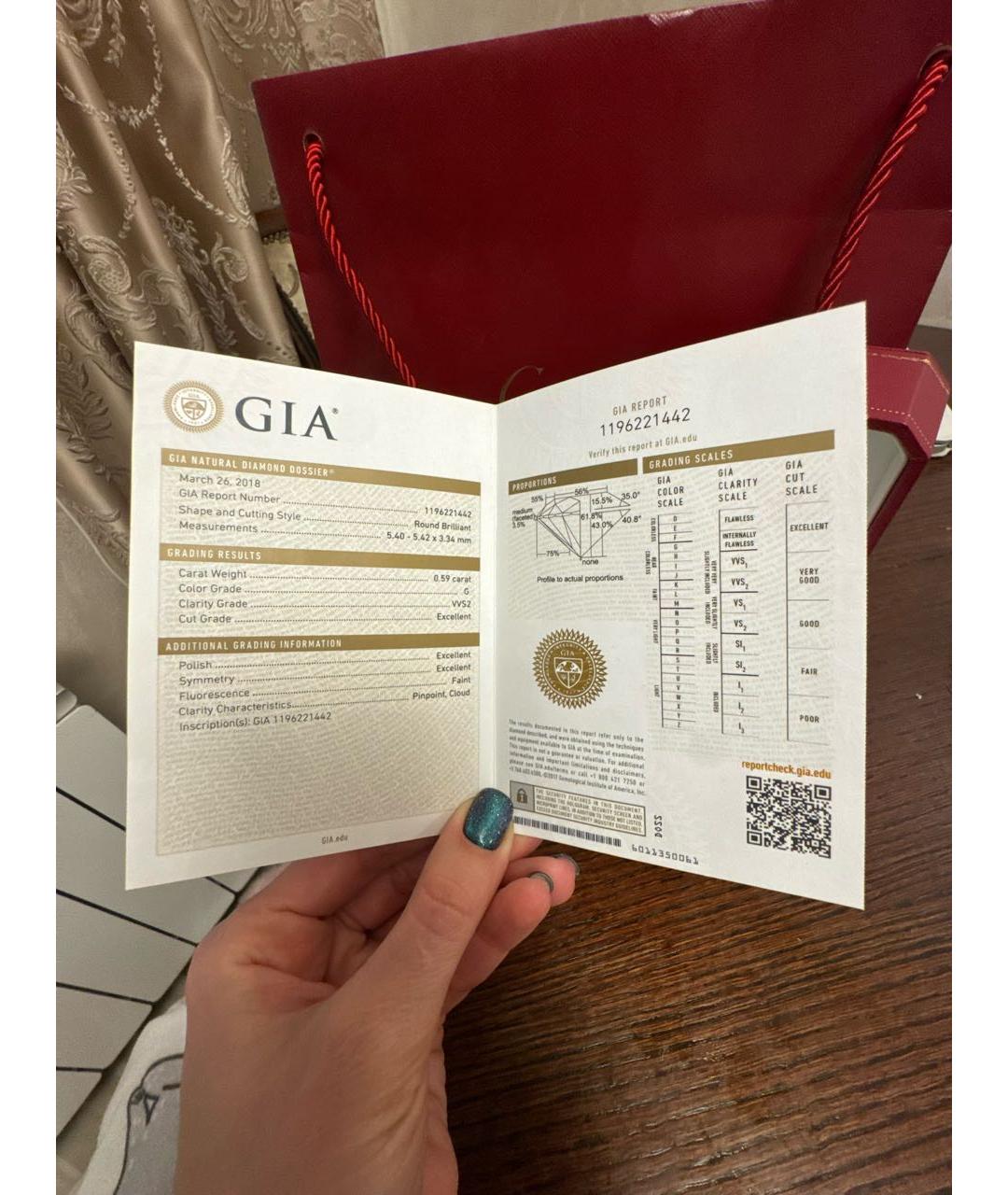 CARTIER Белое платиновое кольцо, фото 5