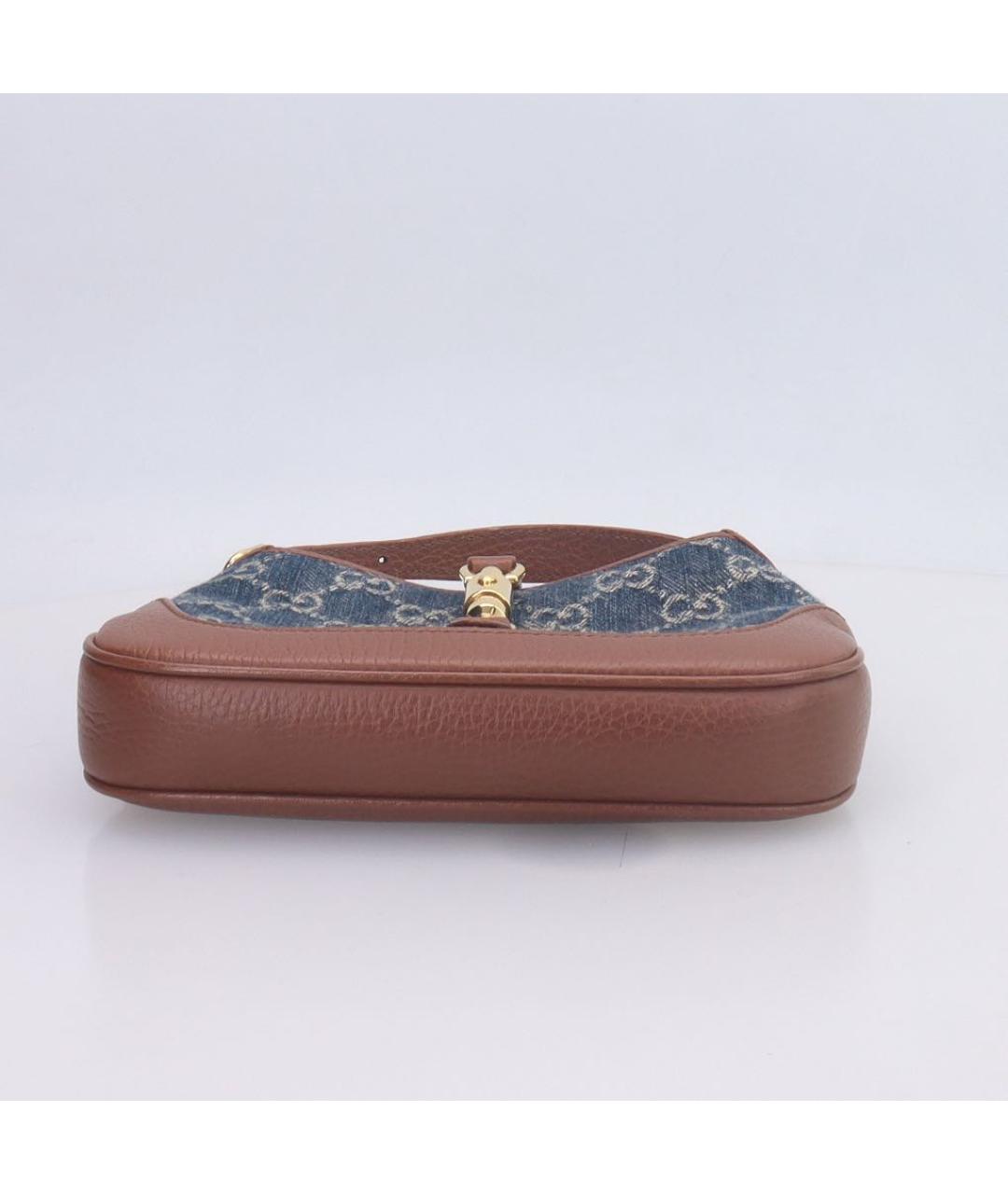 GUCCI Синяя кожаная сумка через плечо, фото 5