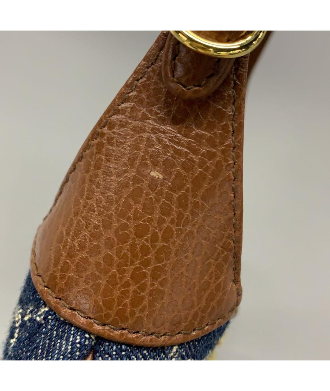 GUCCI Синяя кожаная сумка через плечо, фото 6