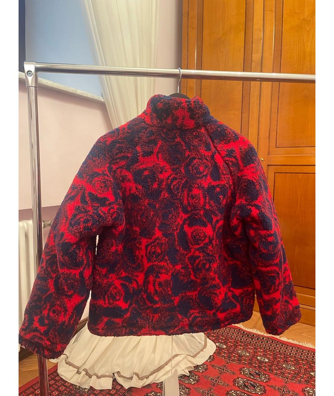 BURBERRY Красная полиэстеровая куртка, фото 4