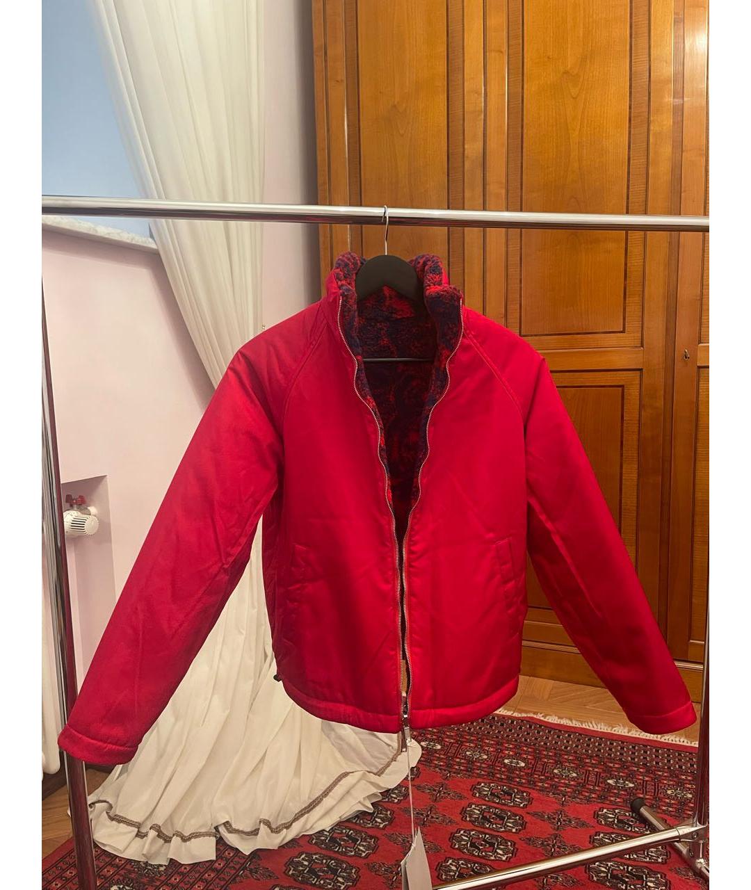 BURBERRY Красная полиэстеровая куртка, фото 9