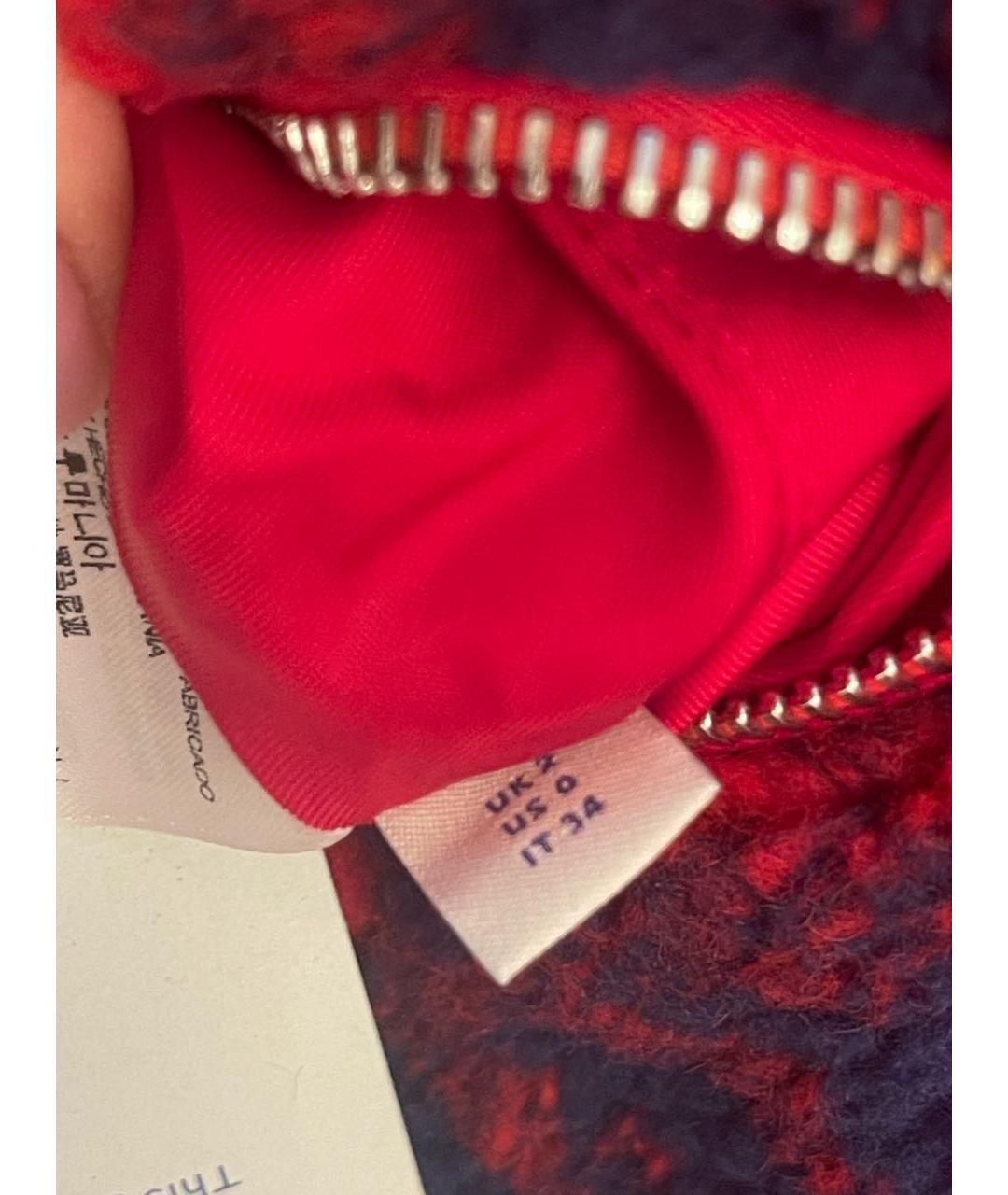 BURBERRY Красная полиэстеровая куртка, фото 7