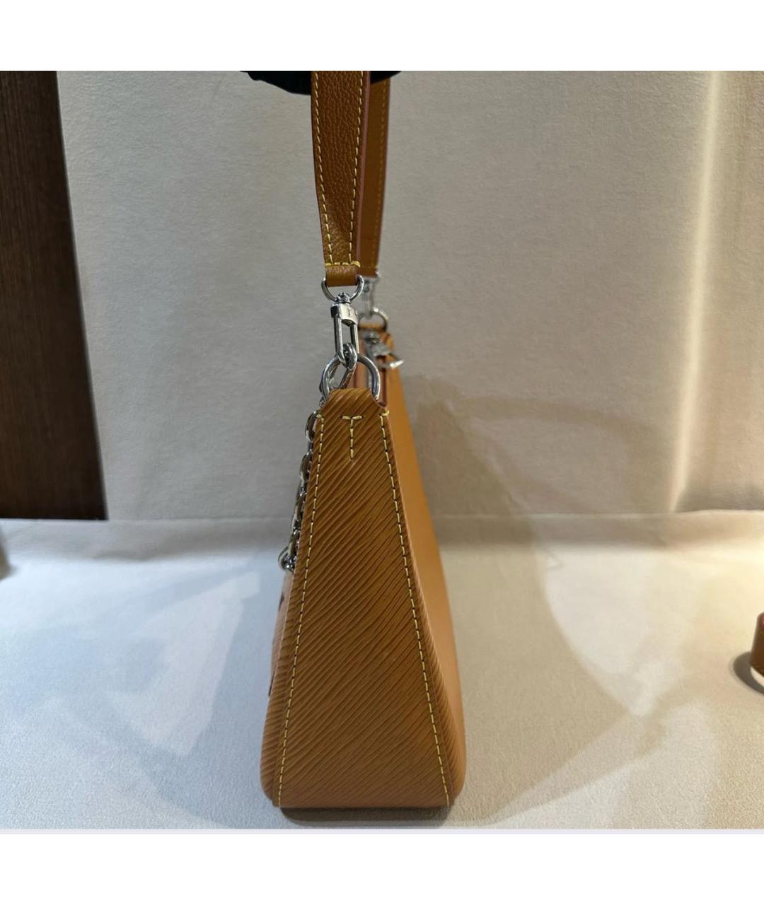 LOUIS VUITTON Оранжевая кожаная сумка через плечо, фото 4