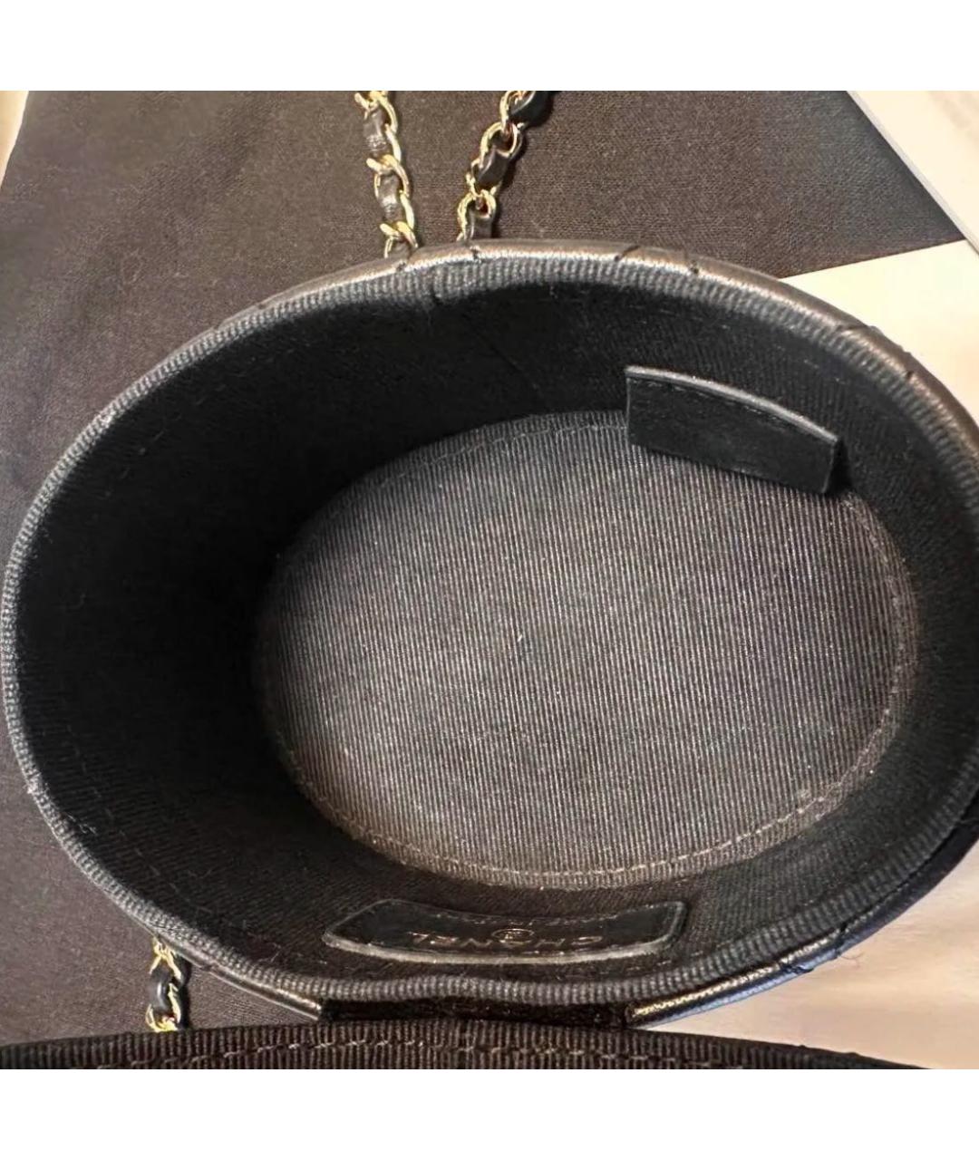 CHANEL Черная кожаная сумка через плечо, фото 5