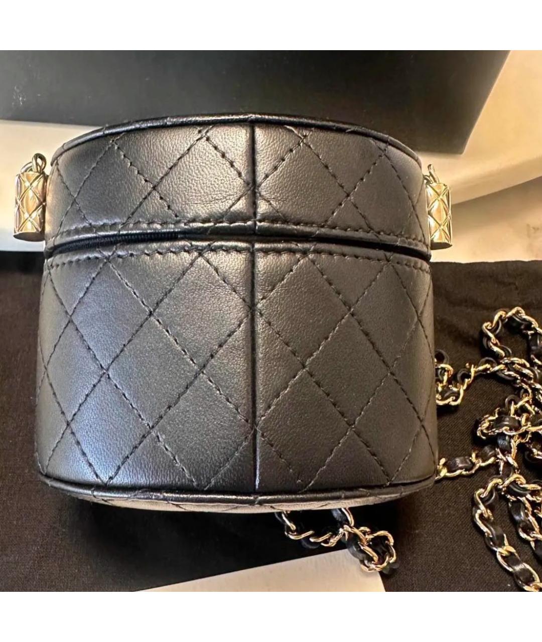 CHANEL Черная кожаная сумка через плечо, фото 2
