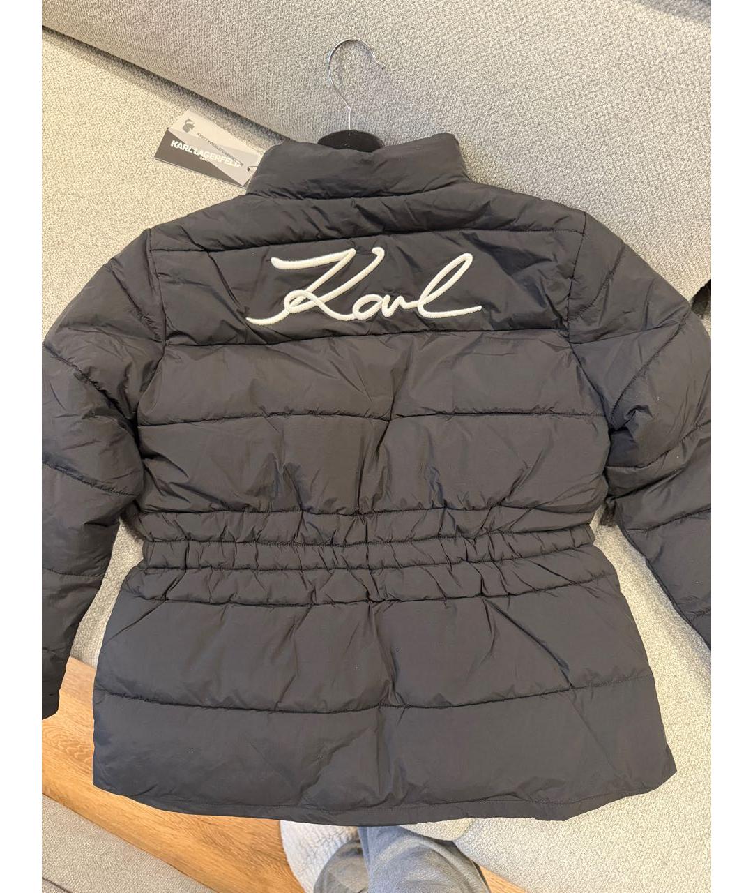 KARL LAGERFELD Черная полиэстеровая куртка, фото 3