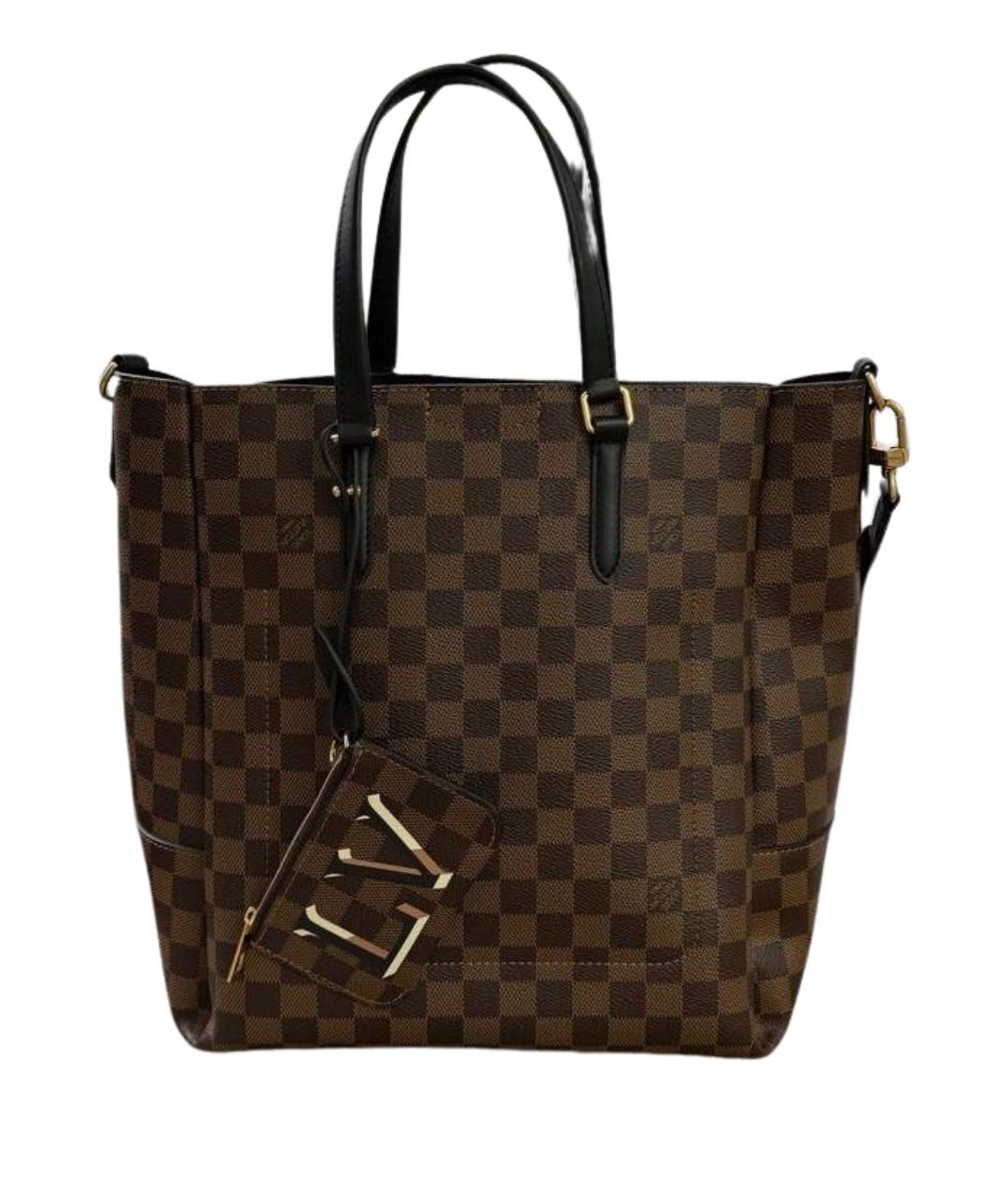 LOUIS VUITTON Коричневая сумка с короткими ручками, фото 1