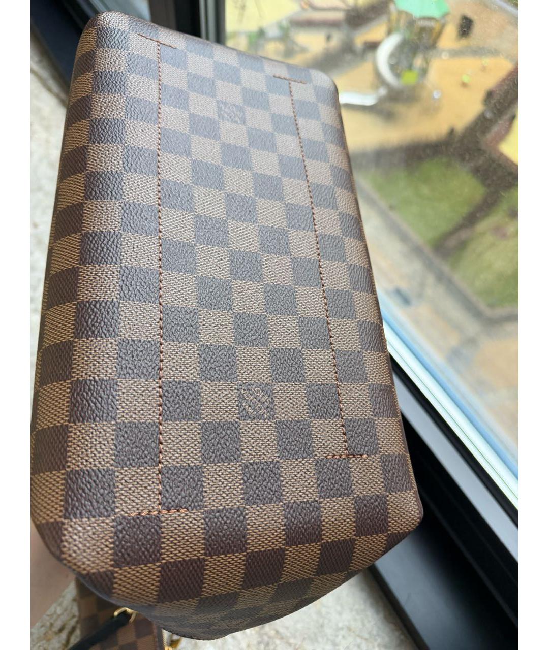 LOUIS VUITTON Коричневая сумка с короткими ручками, фото 5