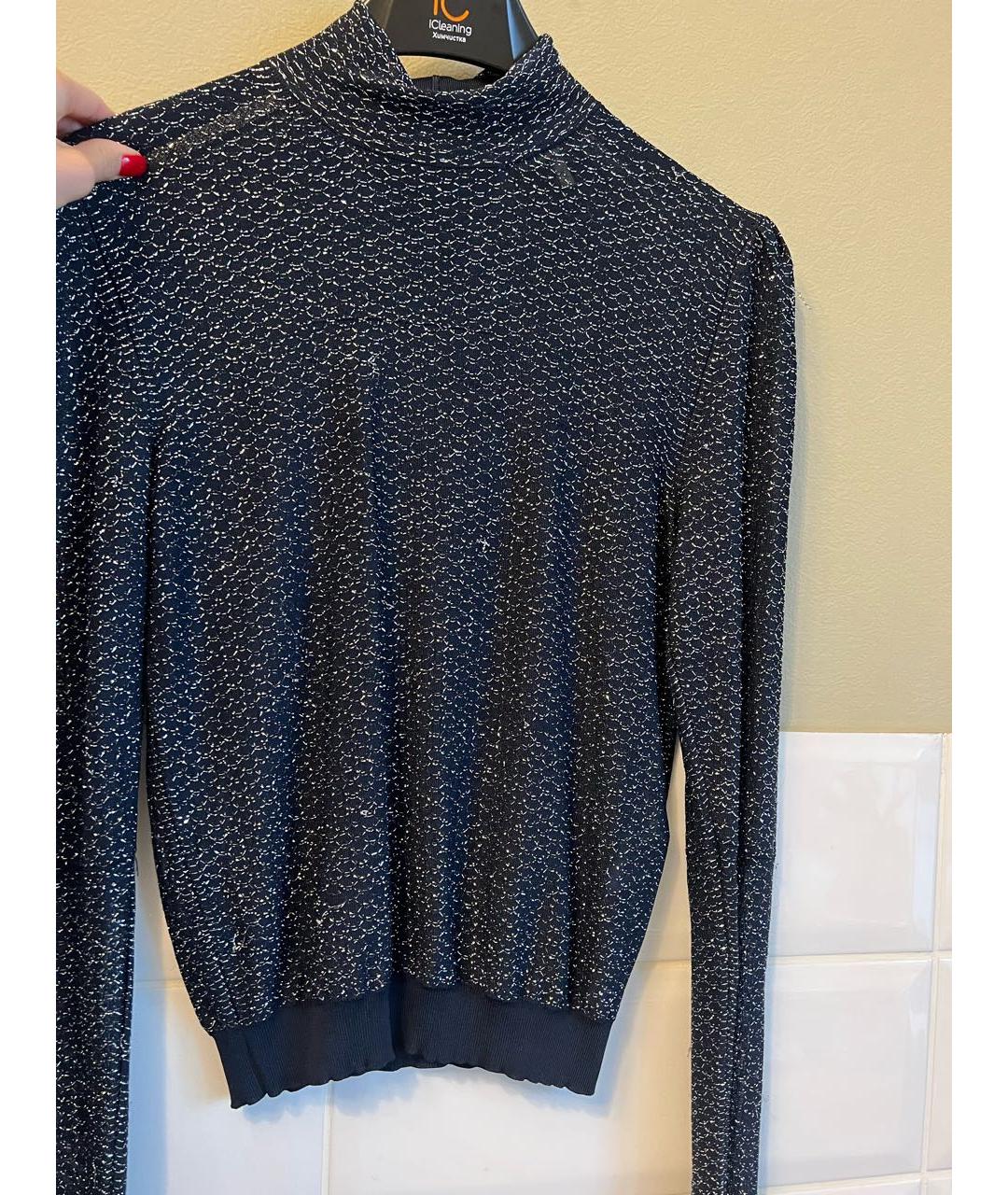 CHLOE Темно-синяя вискозная водолазка, фото 2