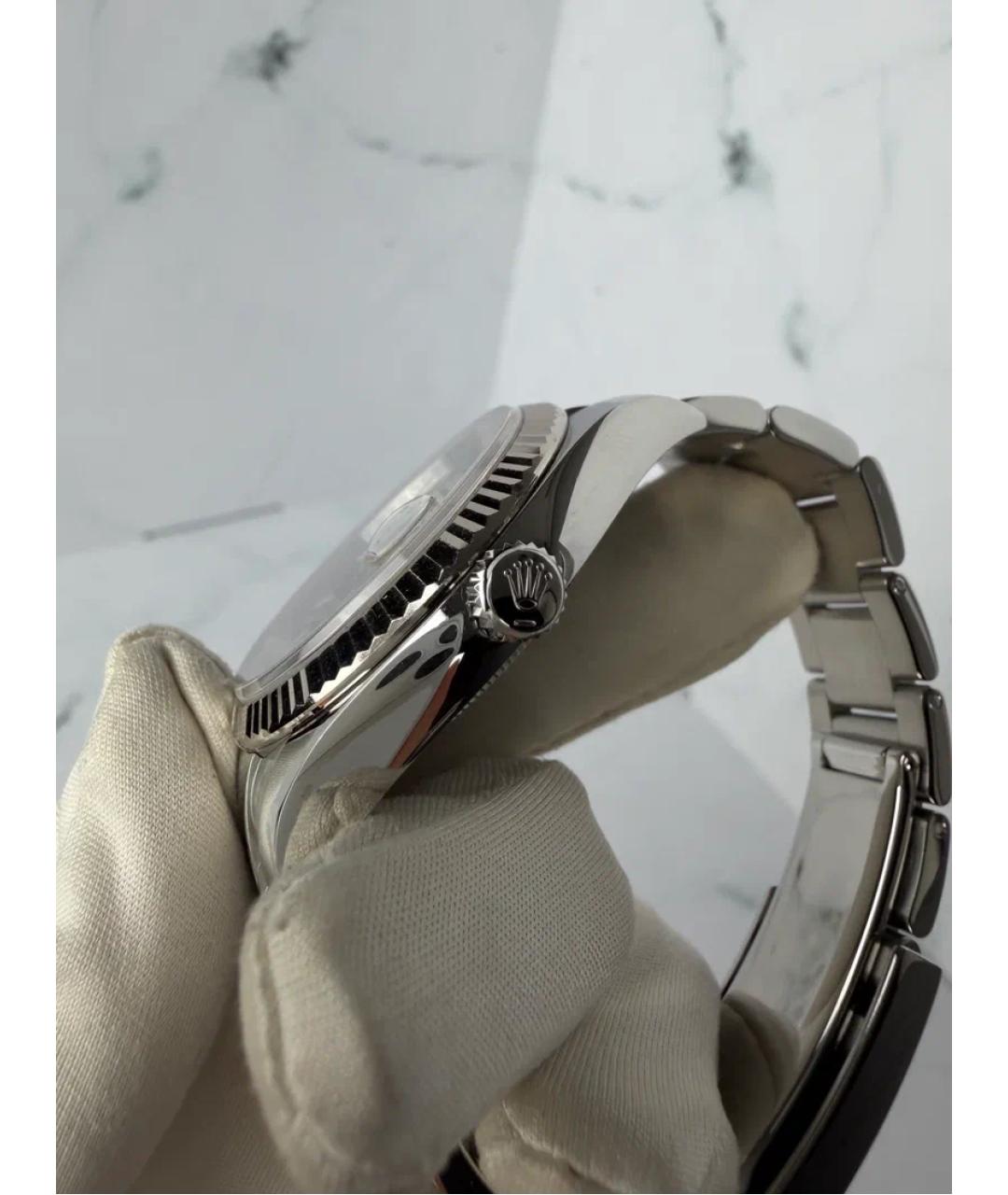 ROLEX Синие часы из белого золота, фото 3