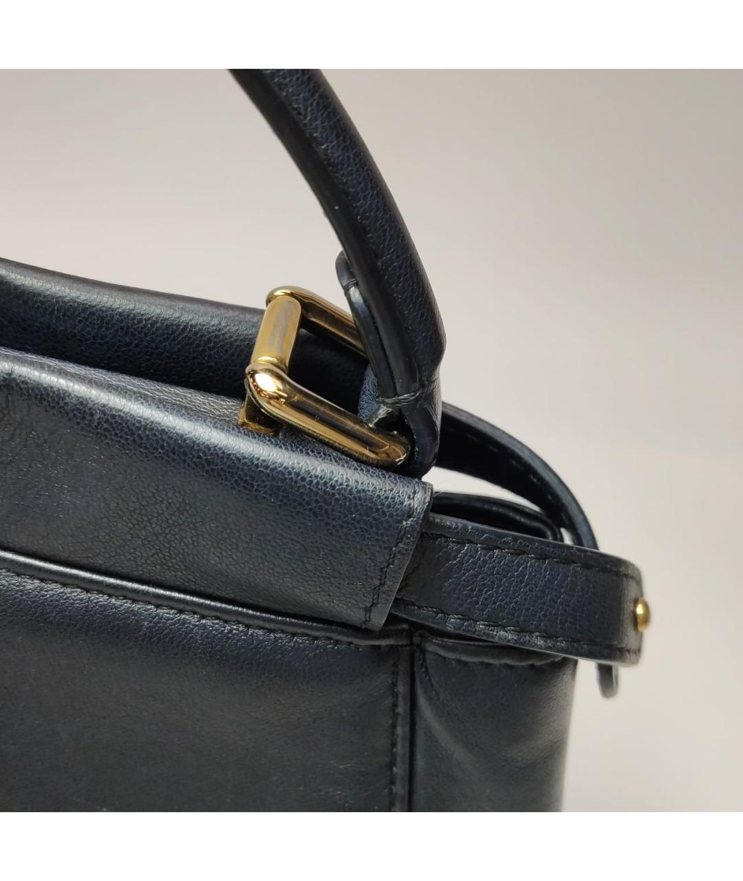 FENDI Черная кожаная сумка через плечо, фото 8