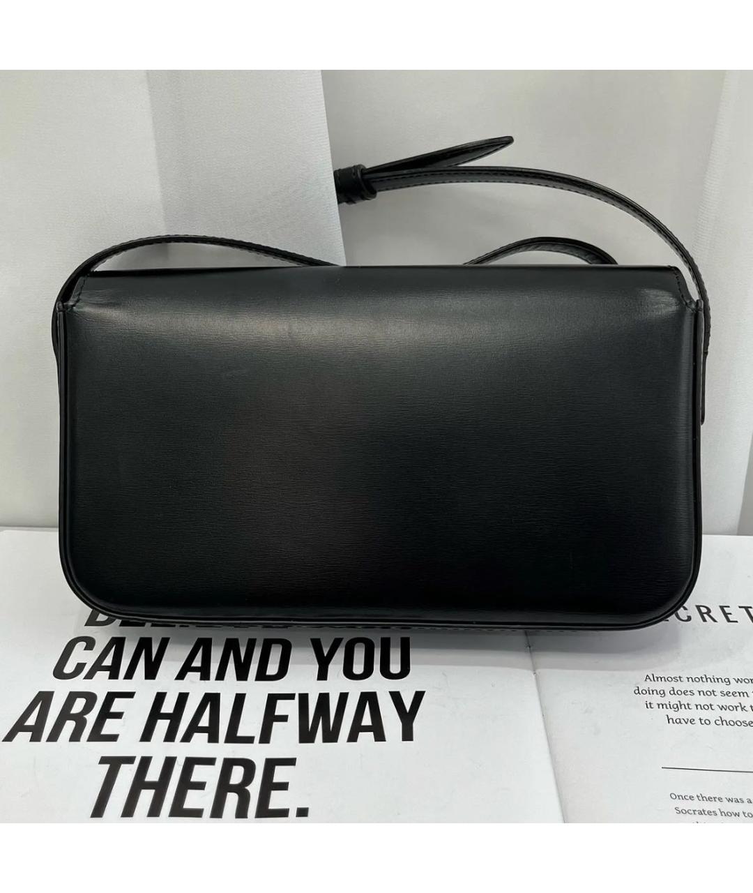 CELINE Черная кожаная сумка через плечо, фото 2