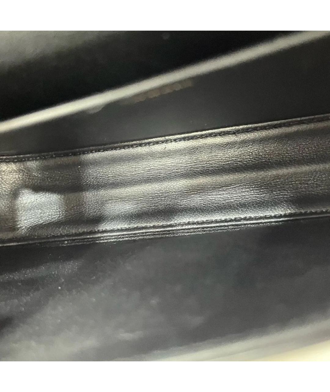 CELINE Черная кожаная сумка через плечо, фото 5