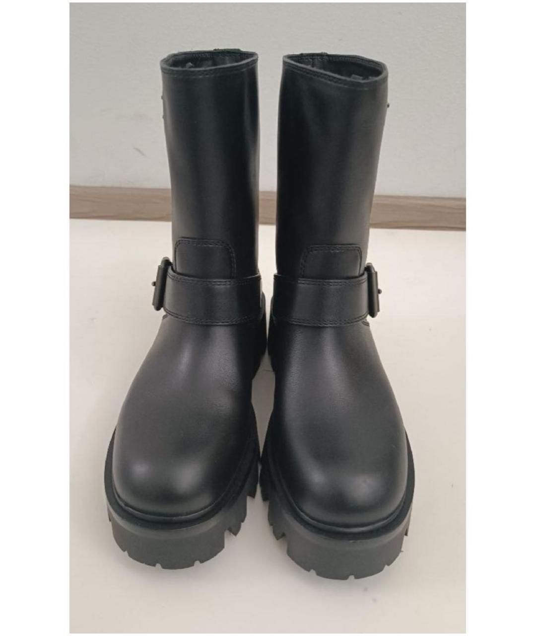 PRADA Черные кожаные полусапоги, фото 2