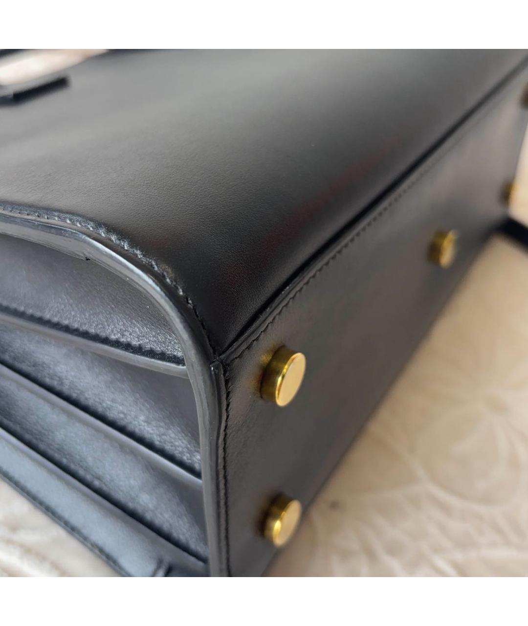 SAINT LAURENT Черная кожаная сумка через плечо, фото 7