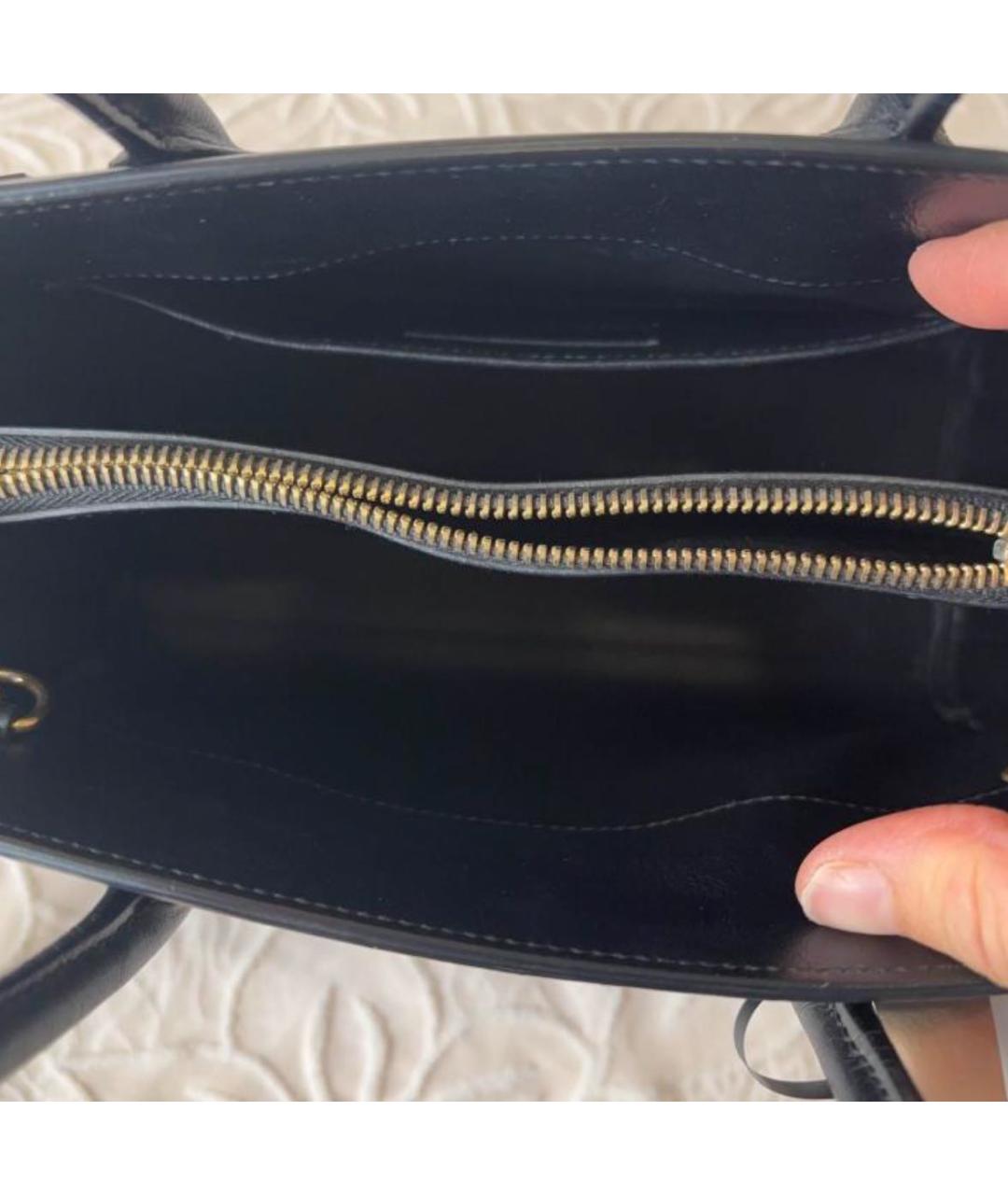 SAINT LAURENT Черная кожаная сумка через плечо, фото 4