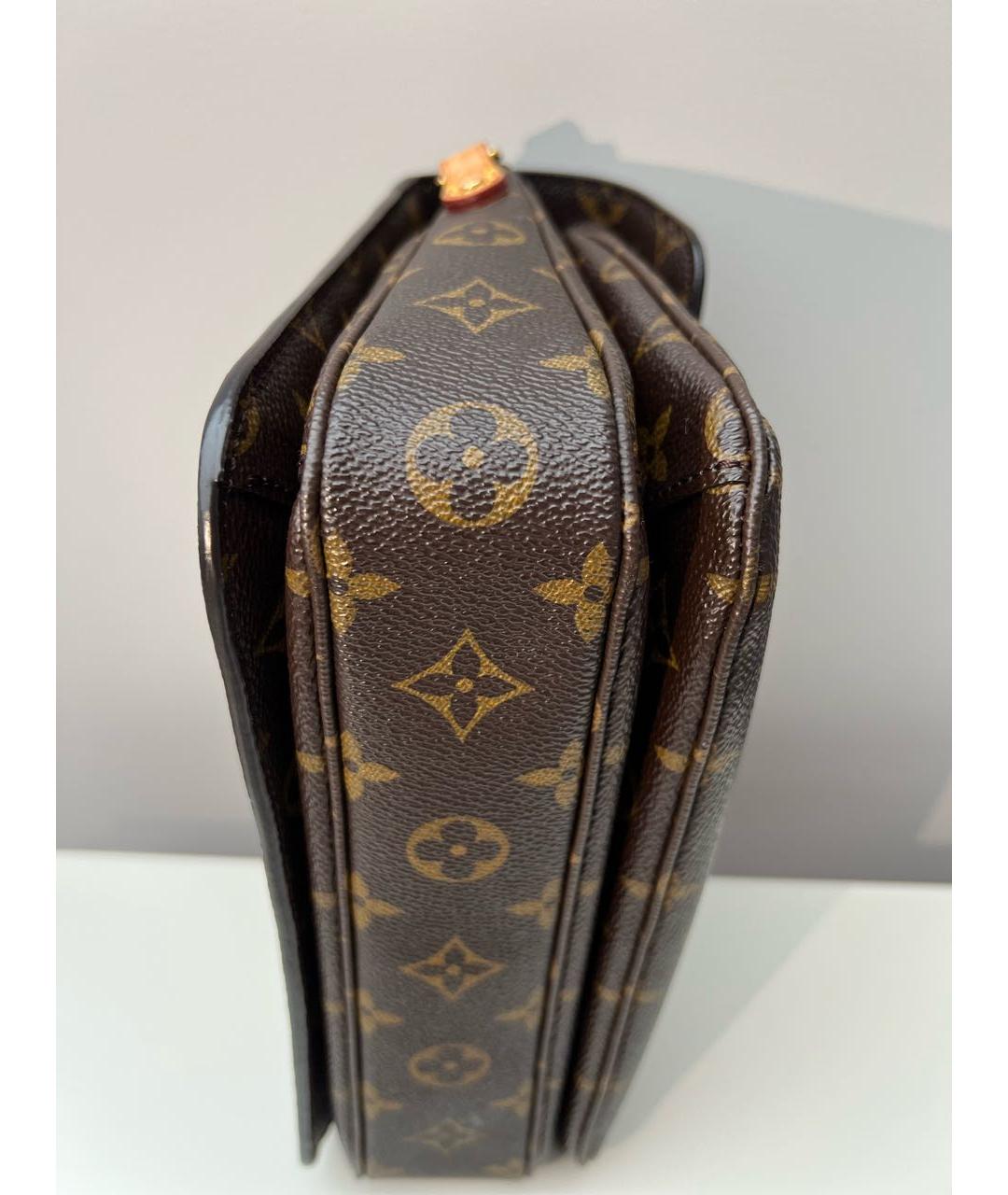LOUIS VUITTON Коричневая сумка с короткими ручками, фото 5